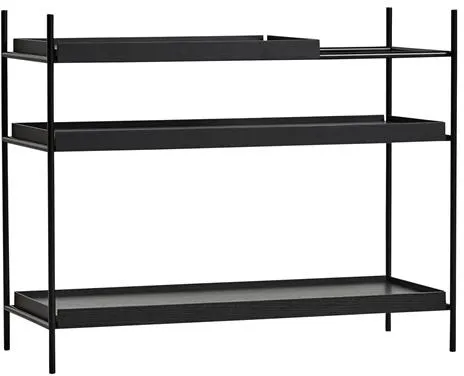 Woud Tray Reol Lav Sort/Sort